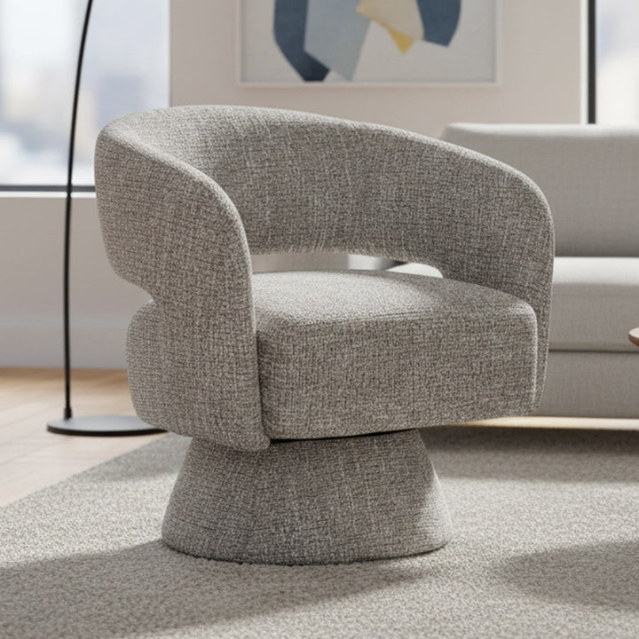 Warialda Swivel Armchair - Silver