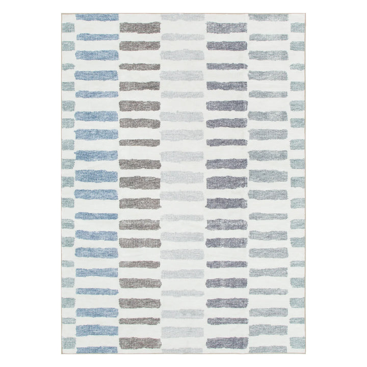 Washwell Modern Stripes Machine Washable Rug