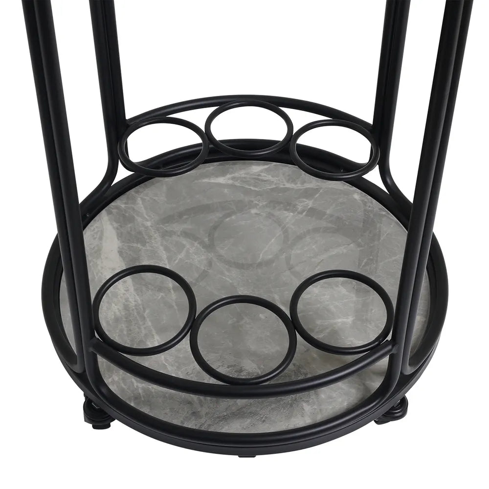 Wentworth Round Bar Cart - Black