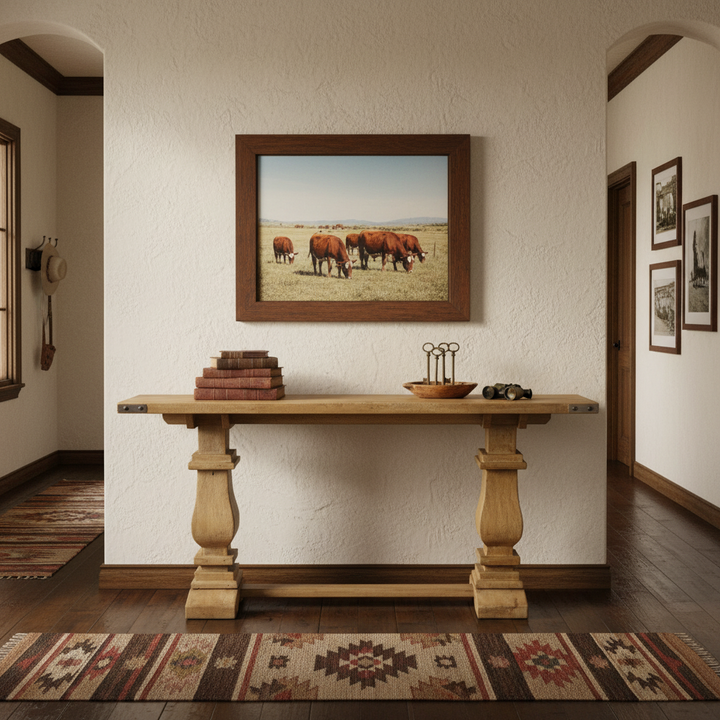 Western Solid Timber Console Table