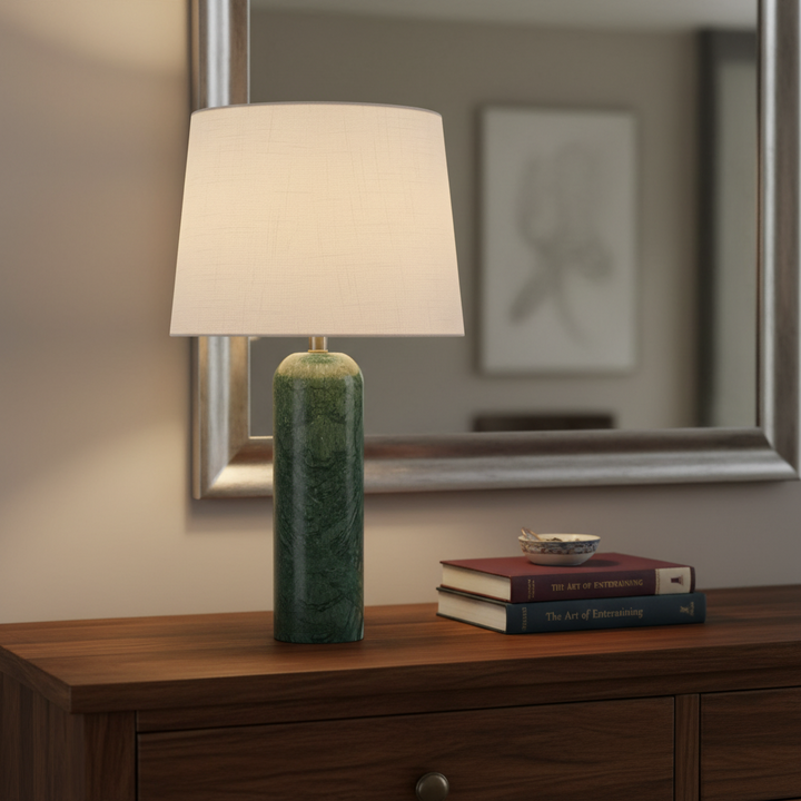 Westmont Marble Table Lamp - Verde Jade