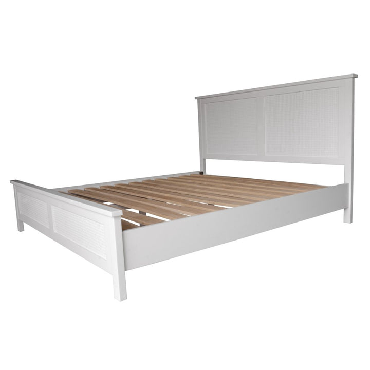 White Hamilton Bed with Footboard - King