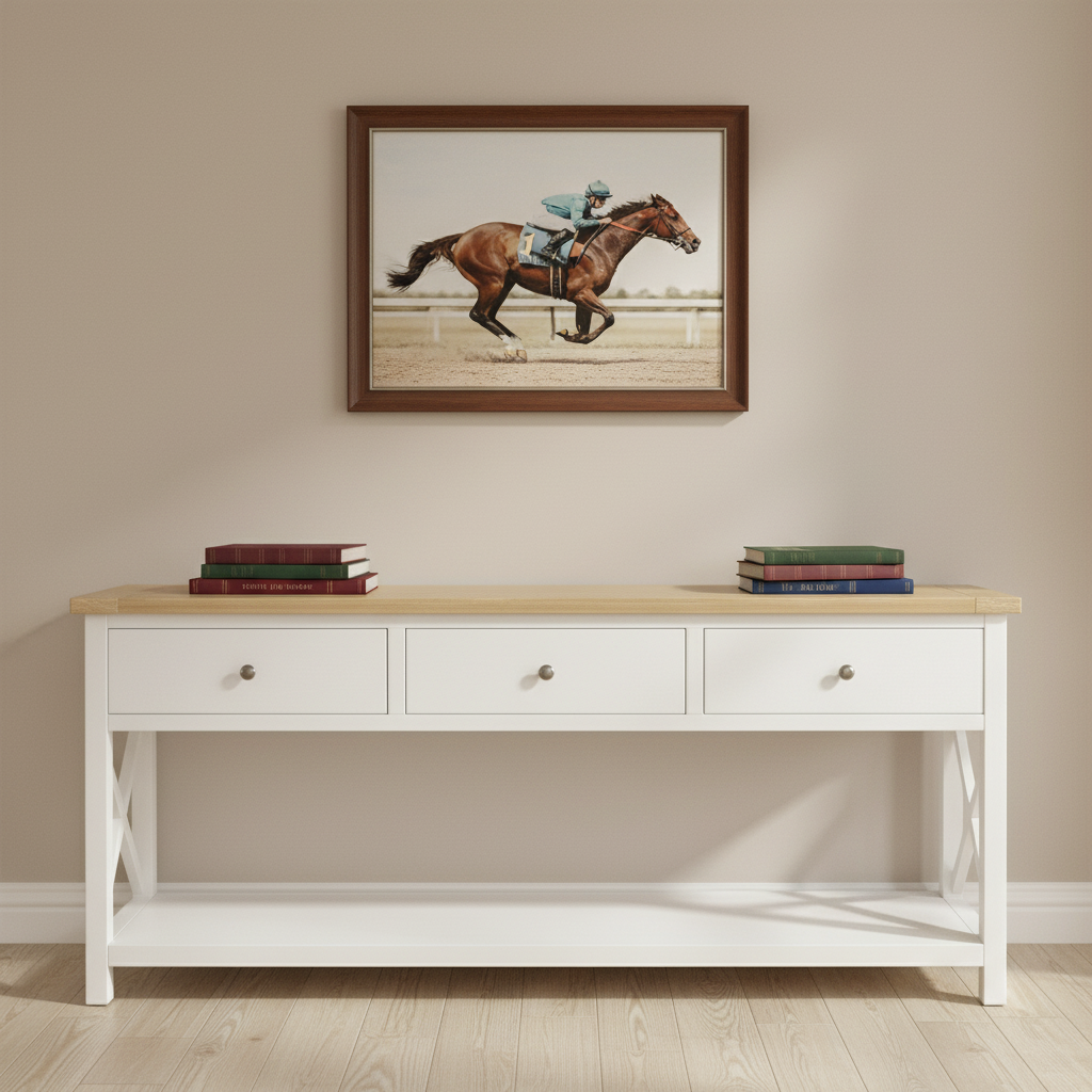 Widden Timber 3 Drawer Console