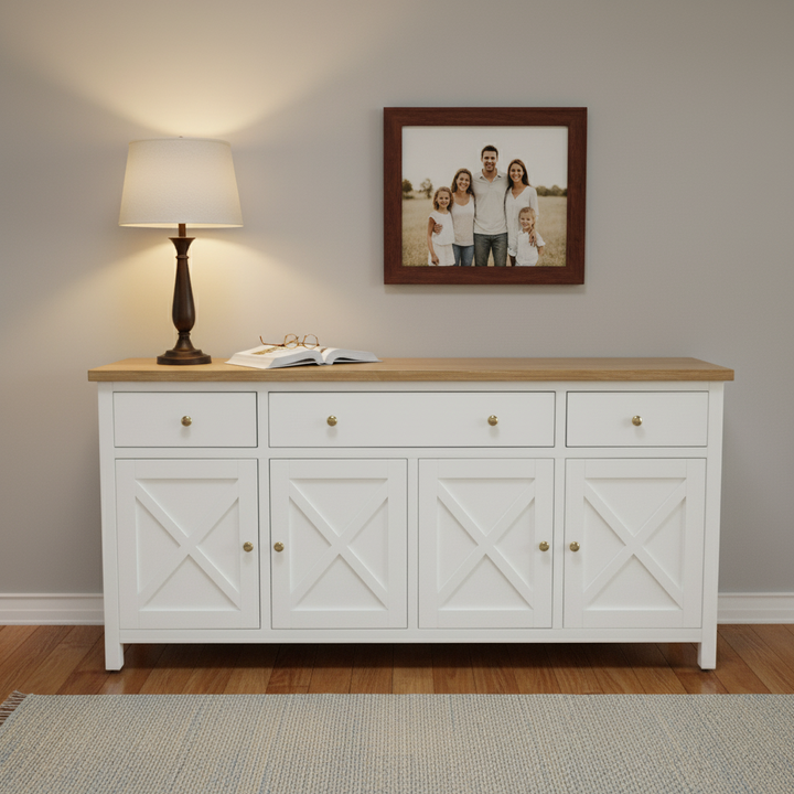 Widden Timber 4 Door 3 Drawer Buffet