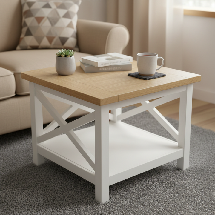 Widden Timber Lamp Table