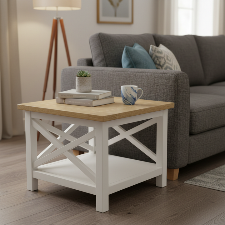 Widden Timber Lamp Table