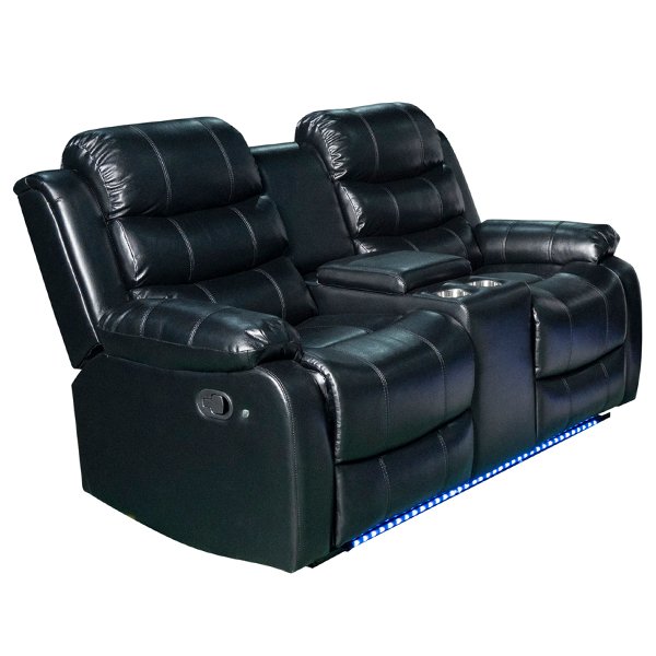 Wilbur 2 Seater Faux Leather Recliner Sofa