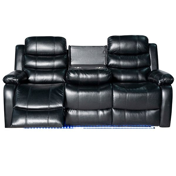 Wilbur 3 Seater Faux Leather Recliner Sofa
