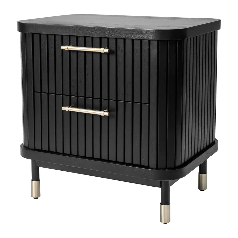 Sophia Bedside Table - Black