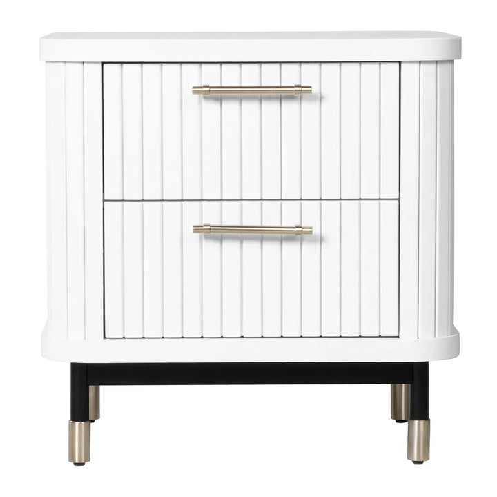 Sophia Bedside Table - White