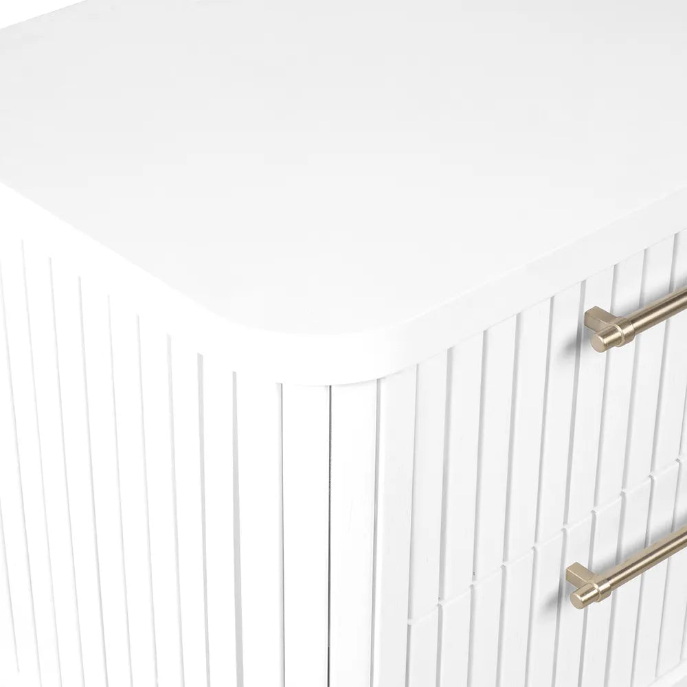 Sophia Bedside Table - White