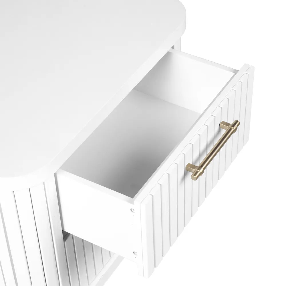 Sophia Bedside Table - White