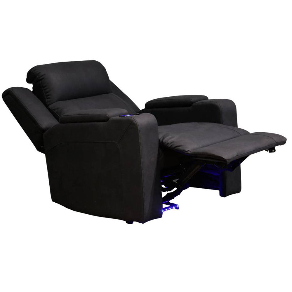 Wolgan Upholstered Recliner Chair - Black