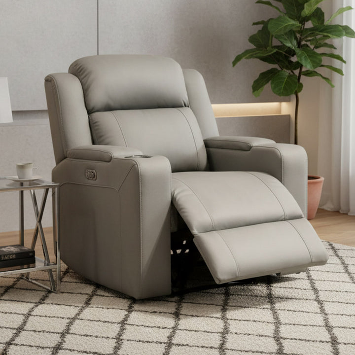 Wolgan Upholstered Recliner Chair - Grey