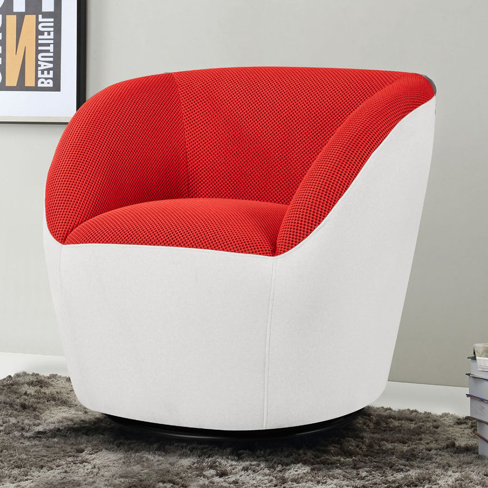 Woolbrook Swivel Armchair - Red