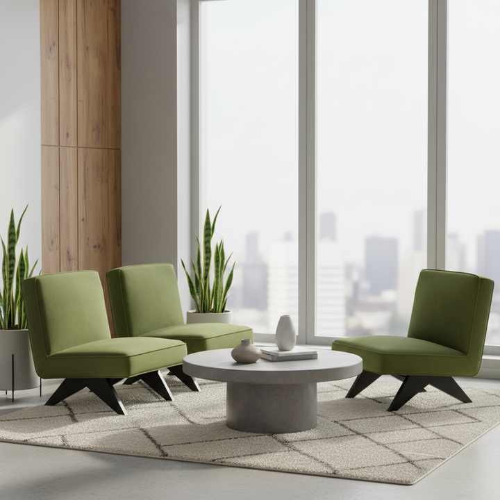 Xavier Velvet Accent Chair