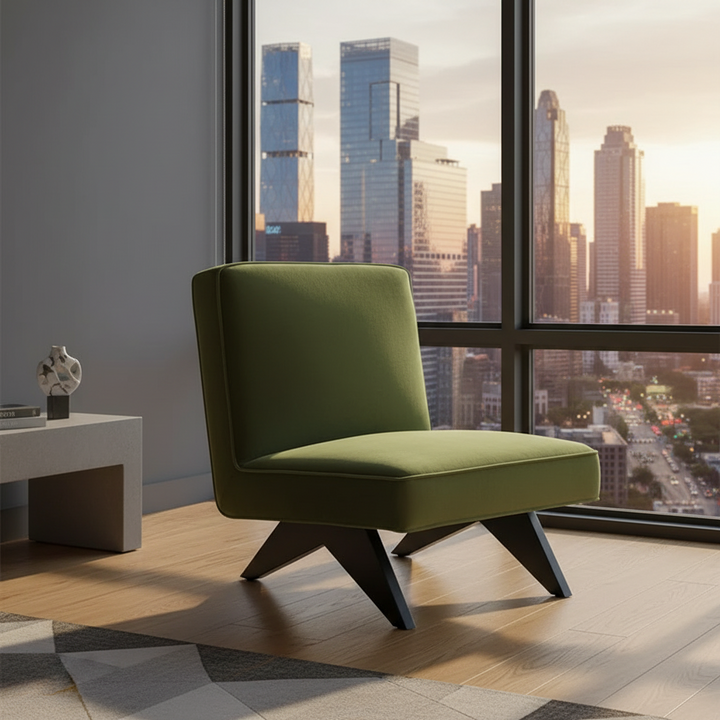 Xavier Velvet Accent Chair