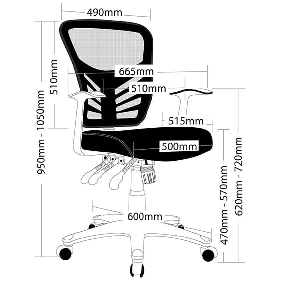 Yarra Mesh Back Office Chair