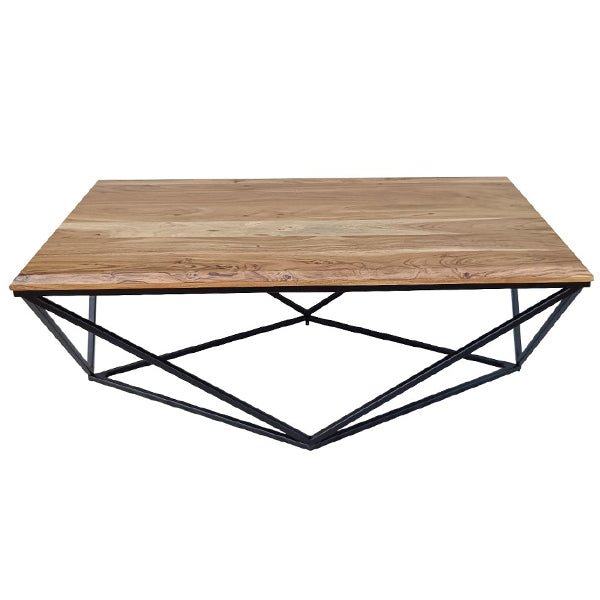 Yass 110cm Timber & Metal Coffee Table