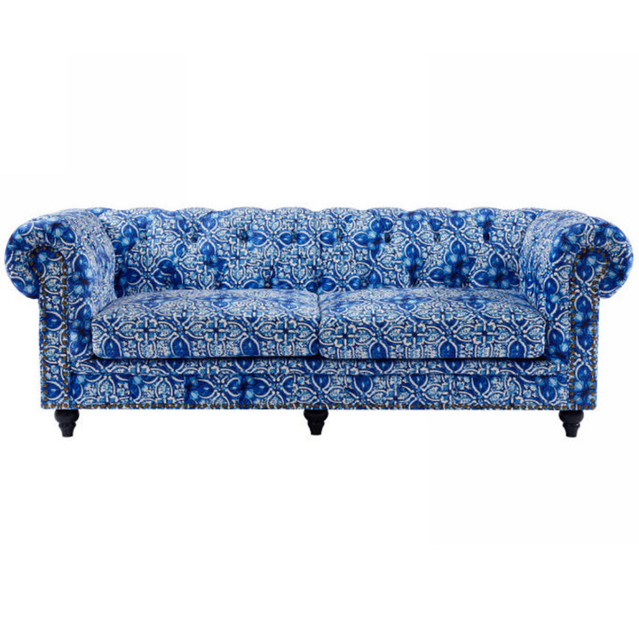 Zafferano 3 Seater Velvet Sofa