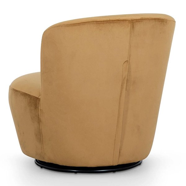 Zamora Swivel Lounge Chair - Mustard