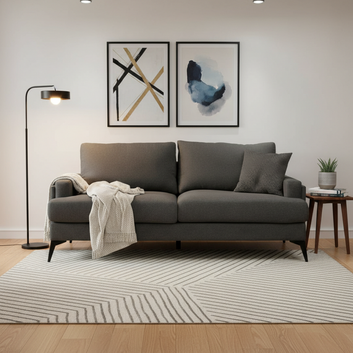 Zoe 2 Seater Sofa - Dark Grey