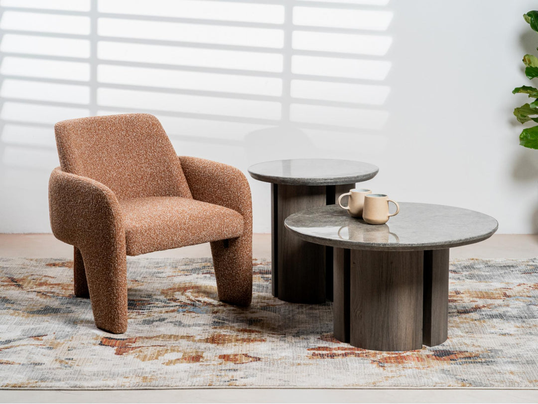 Zurika Fabric Occasional Armchair - Paprika