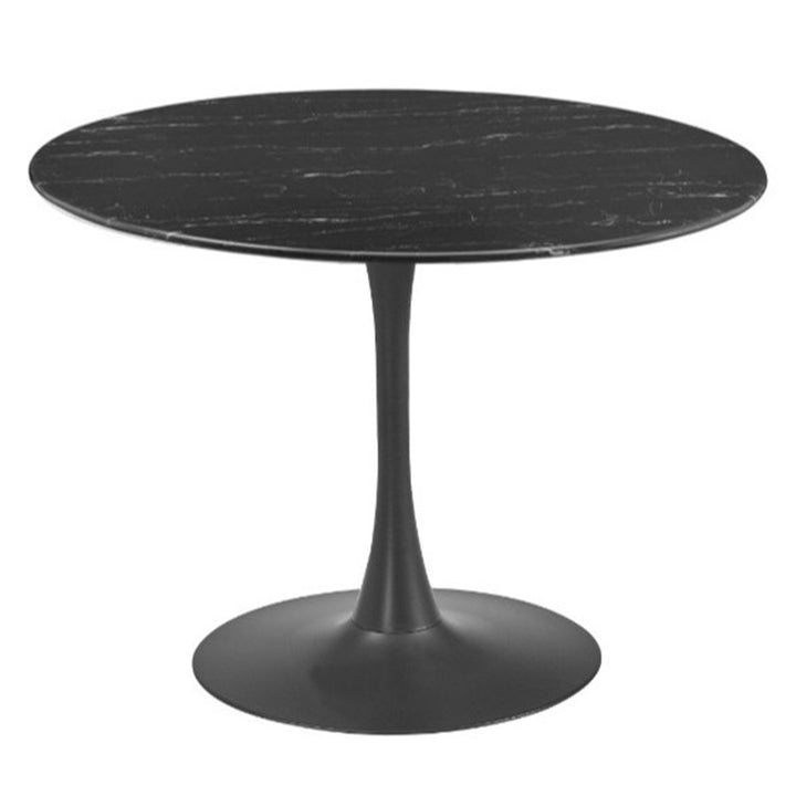 Splash 90cm Round Dining Table - Black