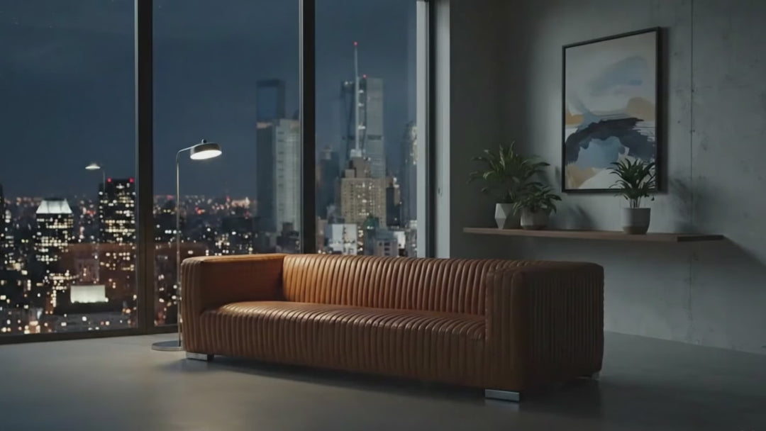 Gravenhurst 3 Seater Sofa - Brown Leather