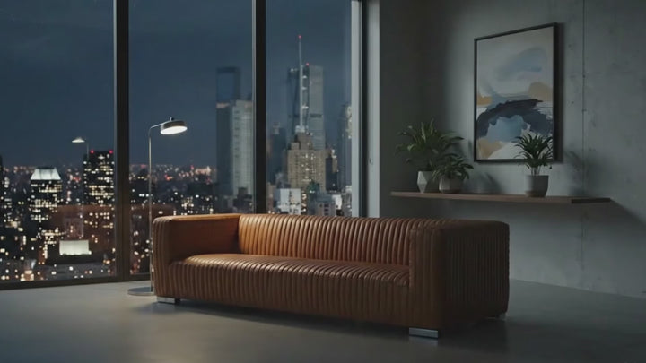 Gravenhurst 3 Seater Sofa - Brown Leather