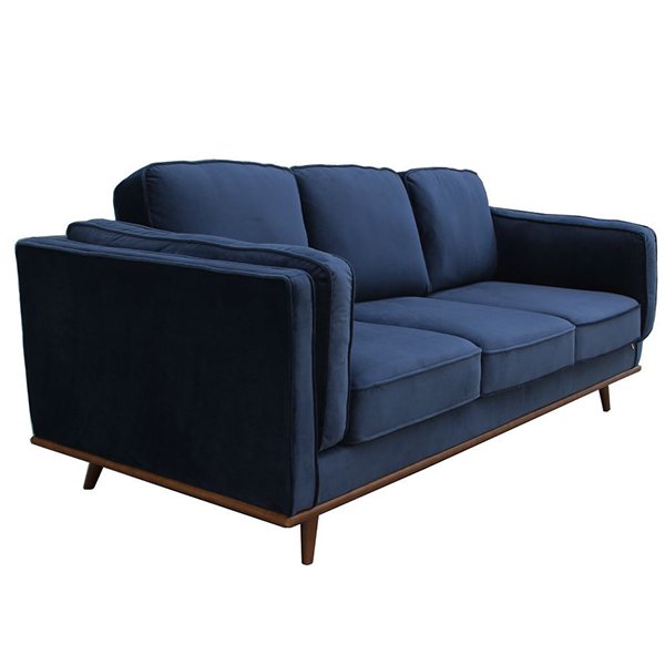 Modern Brooklyn 3 Seater Sofa - Blue