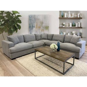 Avery 4 Seater Modular Sofa – Light Grey 676