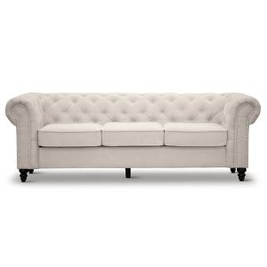 Carville Fabric Chesterfield Sofa, 3 Seater