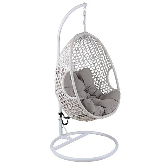 Hakim Atmosphere Ego Outdoor Hanging, White Outdoor Hanging Egg Chairs