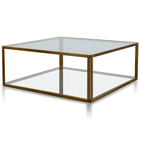 Melody 1m Square Glass Coffee Table