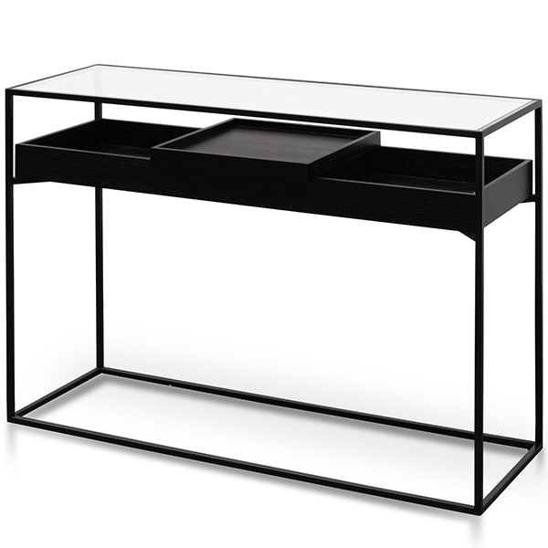 Norman Metal Frame Console - Black