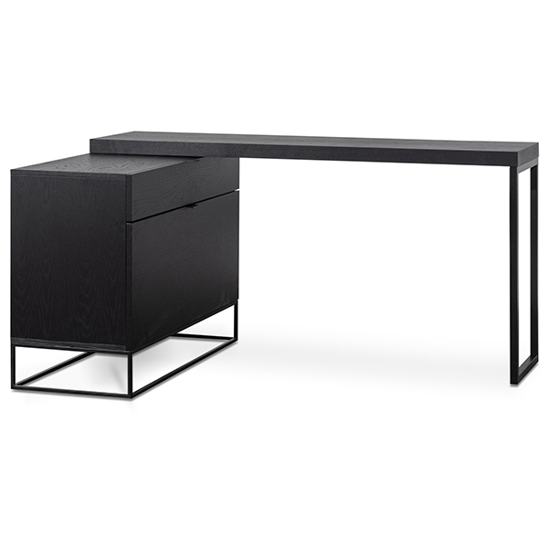 Anwen Extendable Home Office Desk - Black