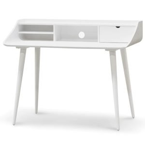 Reyansh Wooden Home Office Desk - Full White