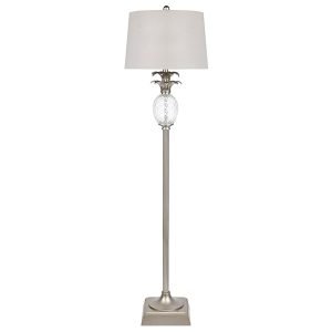 Langley Floor Lamp - Antique Silver