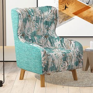 Demeter Linen Armchair for Sale