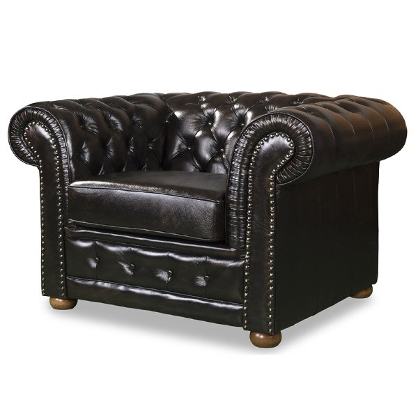 Rochester Chesterfield Genuine Leather Armchair