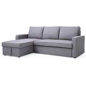 Grey Yarra 3 Seater Sofa Bed