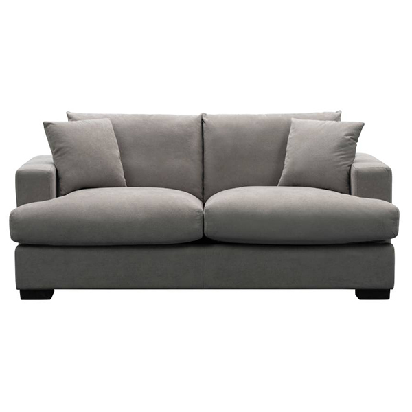 Avery 2 Seater Fabric Sofa – Light Grey - Cassa Vida