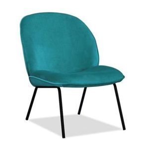 Park Lane Velvet Accent Chair - Peacock