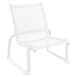Siesta Pacific Commercial Grade Indoor Outdoor Lounge Chair - White