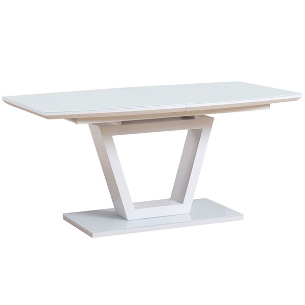 Dajti Glass-Top Extendable Dining Table