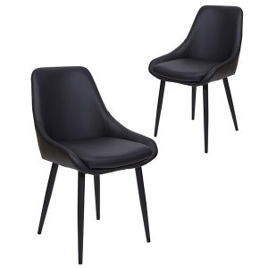 Stephen Faux Leather Dining Chairs Set of 2
