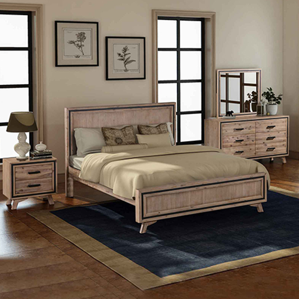 4 Piece Airlie King Bedroom Set with Dresser 2