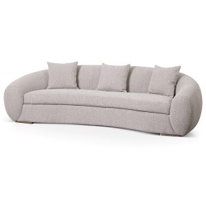 Howard 3 Seater Sofa - Ash Grey Boucle 1