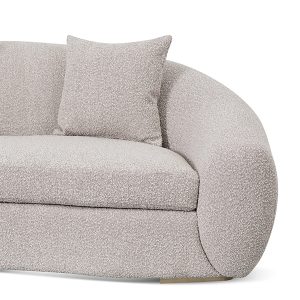 Howard 3 Seater Sofa - Ash Grey Boucle 5